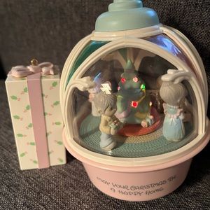 Precious moments; carousel holiday ornament; plays’Hark, the Herald Angels Sing’